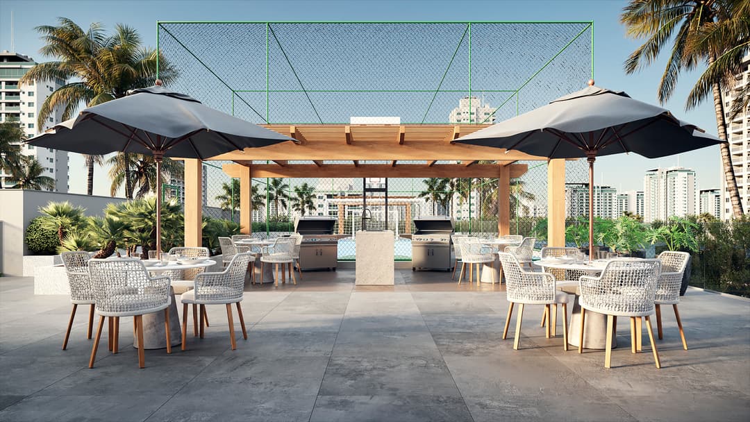 Andar alto no Harmony Ocean Front
