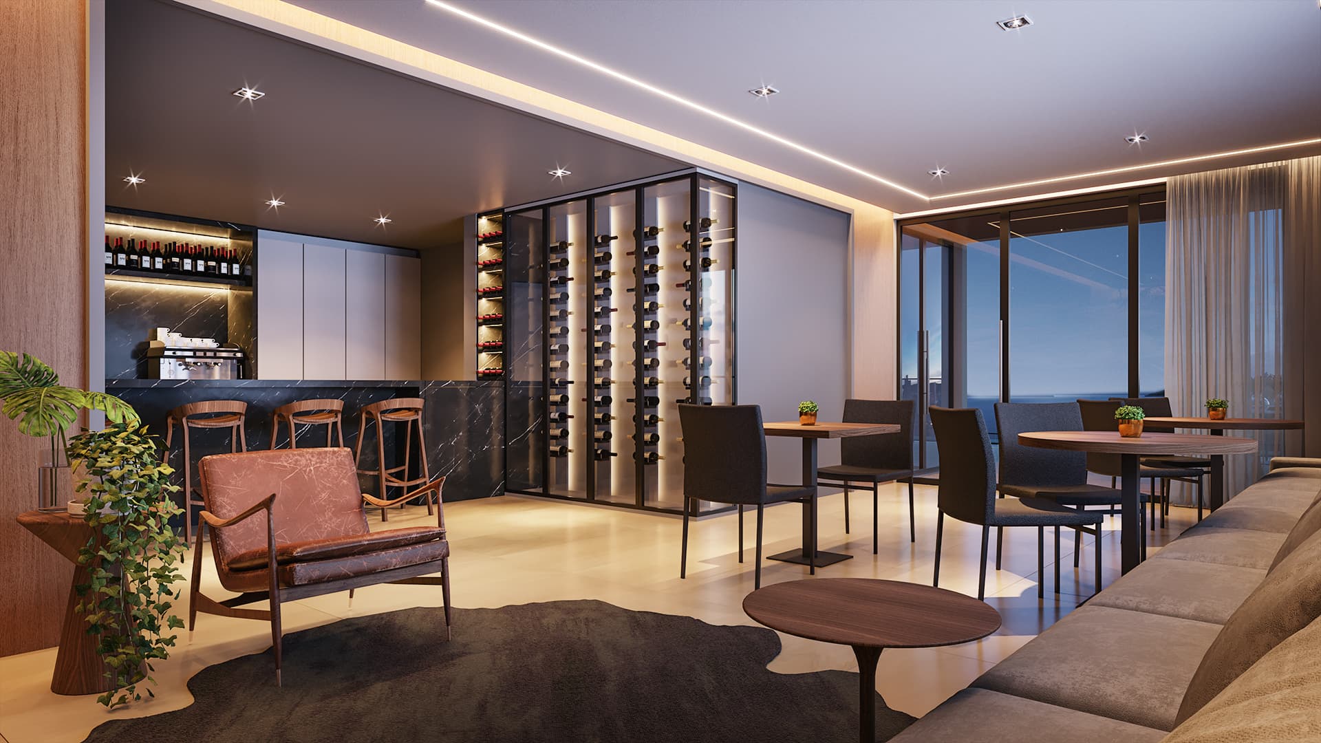 Andar alto no Harmony Ocean Front
